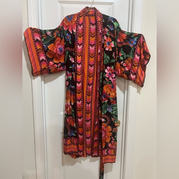 Floral Multicolor Kimono - Picture 2 of 4